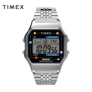 Silver- The Timex T80 x PAC-MAN PAC-MAN’s 40th anniversary watch. Pacman.